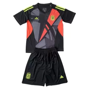 Argentinien Torwart Heimtrikot 2024 für Kinder Schwarz Argentinien Torwart Heimtrikot 2024 für Kinder Schwarz