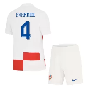 Kroatien Josko Gvardiol 4 Heimtrikot Euro 2024 für Kinder Kroatien Josko Gvardiol 4 Heimtrikot Euro 2024 für Kinder