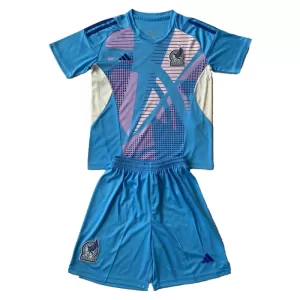 Mexiko Torwart Trikot 2024 für Kinder Blau Mexiko Torwart Trikot 2024 für Kinder Blau