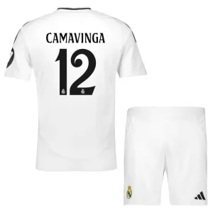 Real Madrid Eduardo Camavinga 12 Heimtrikot 24/25 für Kinder Real Madrid Eduardo Camavinga 12 Heimtrikot 24/25 für Kinder