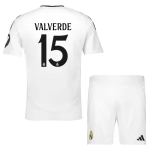 Real Madrid Federico Valverde 15 Heimtrikot 24/25 für Kinder Real Madrid Federico Valverde 15 Heimtrikot 24/25 für Kinder