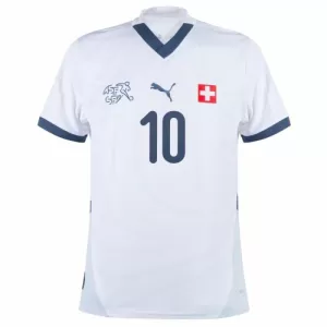 Schweiz Xhaka 10 Auswärtstrikot Euro 2024 für Herren