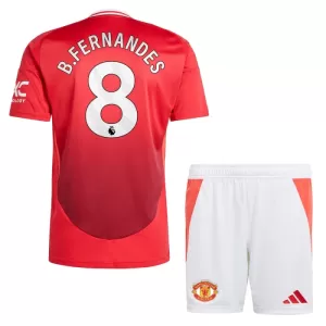 Manchester United Bruno Fernandes 8 Heimtrikot 24/25 für Kinder Manchester United Bruno Fernandes 8 Heimtrikot 24/25 für Kinder