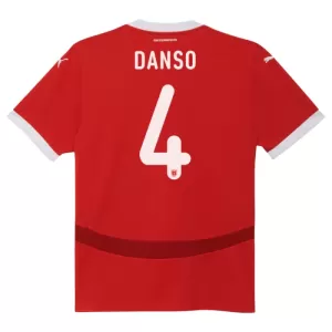 Österreich Kevin Danso 4 Heimtrikot Euro 2024 für Herren Österreich Kevin Danso 4 Heimtrikot Euro 2024 für Herren