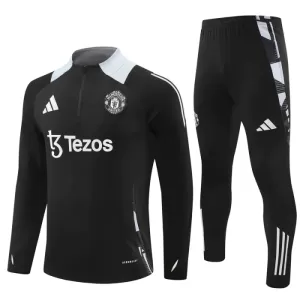 Manchester United Trainingspullover-Set 24/25 für Herren Schwarz Manchester United Trainingspullover-Set 24/25 für Herren Schwarz