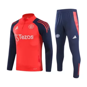 Manchester United Trainingspullover-Set 24/25 für Herren Rot