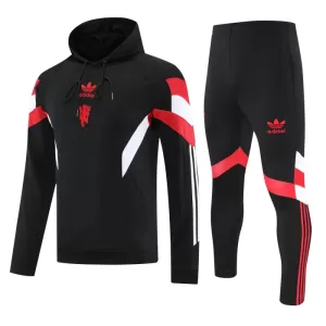 Manchester United Trainingspullover-Kit mit Kapuzenpullover 24/25 für Herren Schwarz Manchester United Trainingspullover-Kit mit Kapuzenpullover 24/25 für Herren Schwarz