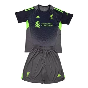 Liverpool Torwart Trikot 25/26 für Kinder Schwarz Liverpool Torwart Trikot 25/26 für Kinder Schwarz