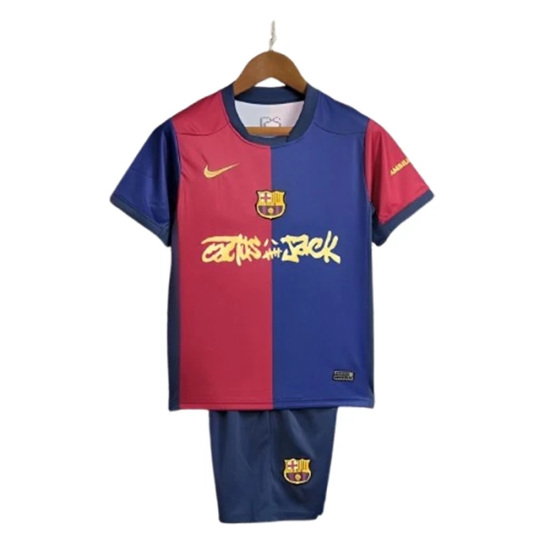 FC Barcelona x Travis Scott Heimtrikot 24/25 für Kinder