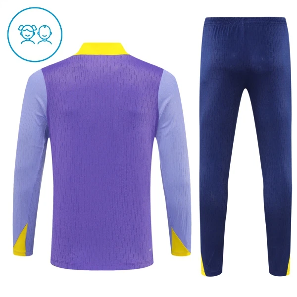 Atlético Madrid Trainingspullover-Set 25/26 für Kinder Lila