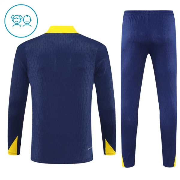 Atlético Madrid Trainingspullover-Set 25/26 für Kinder Navy