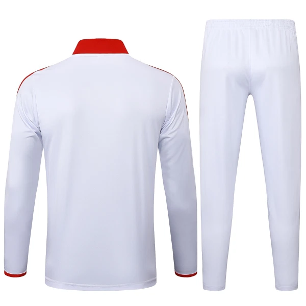 FC Bayern München Trainingspullover-Set 24/25 für Herren Weiß