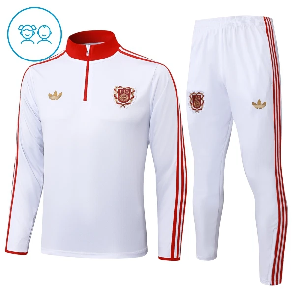 FC Bayern München Trainingspullover-Set 24/25 für Kinder Weiß FC Bayern München Trainingspullover-Set 24/25 für Kinder Weiß