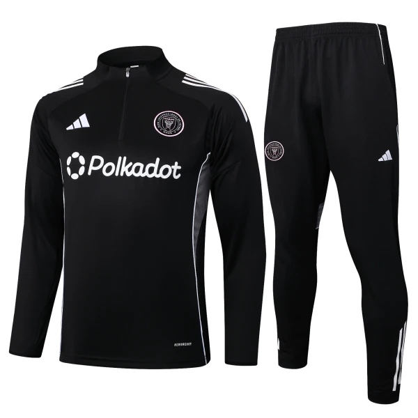 Inter Miami CF Trainingspullover-Set 25/26 für Herren Schwarz Inter Miami CF Trainingspullover-Set 25/26 für Herren Schwarz