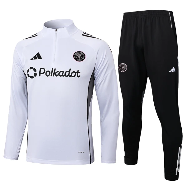 Inter Miami CF Trainingspullover-Set 25/26 für Herren Weiß Inter Miami CF Trainingspullover-Set 25/26 für Herren Weiß
