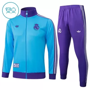 Real Madrid Trainingsjackenanzüge 25/26 für Kinder Blau