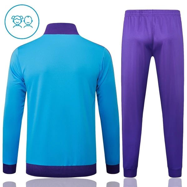 Real Madrid Trainingsjackenanzüge 25/26 für Kinder Blau