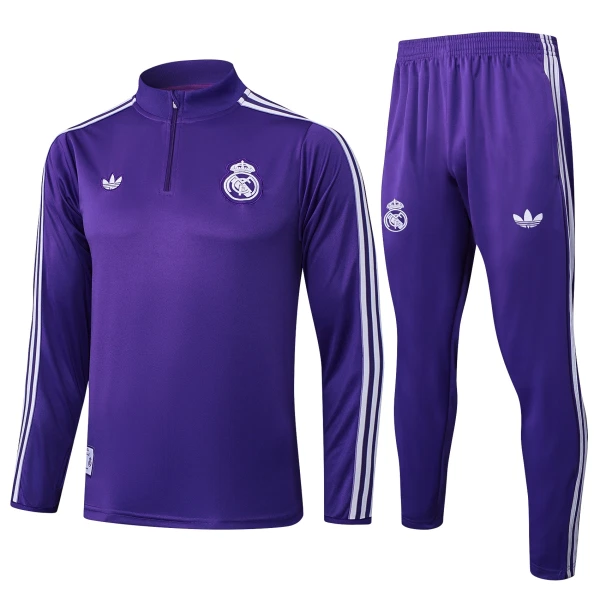 Real Madrid Trainingspullover-Set 25/26 für Herren Lila Real Madrid Trainingspullover-Set 25/26 für Herren Lila
