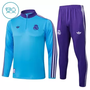 Real Madrid Trainingspullover-Set 25/26 für Kinder Blau