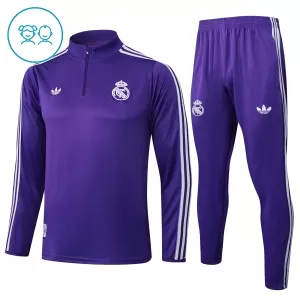Real Madrid Trainingspullover-Set 25/26 für Kinder Lila