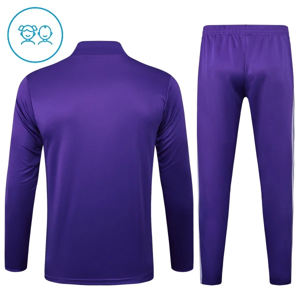 Real Madrid Trainingspullover-Set 25/26 für Kinder Lila