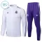 Real Madrid Trainingspullover-Set 25/26 für Kinder Weiß
