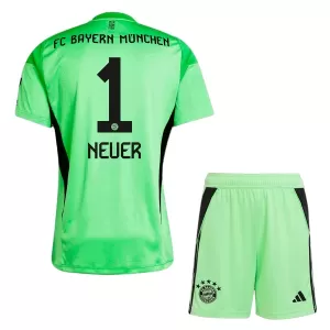 FC Bayern München Manuel Neuer 1 Torwart Trikot 25/26 für Kinder Grün FC Bayern München Manuel Neuer 1 Torwart Trikot 25/26 für Kinder Grün