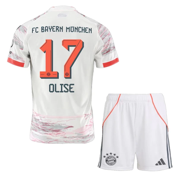 FC Bayern München Olise 17 Auswärtstrikot 25/26 für Kinder