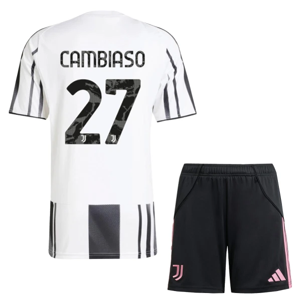 Juventus Cambiaso 27 Heimtrikot 25/26 für Kinder Juventus Cambiaso 27 Heimtrikot 25/26 für Kinder