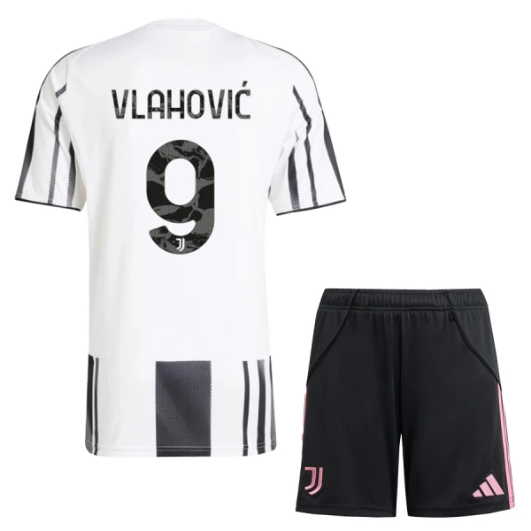 Juventus Dušan Vlahovic 9 Heimtrikot 25/26 für Kinder Juventus Dušan Vlahovic 9 Heimtrikot 25/26 für Kinder