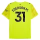 Manchester City Ederson Moraes M. 31 Torwart Trikot 25/26 für Herren Gelb Manchester City Ederson Moraes M. 31 Torwart Trikot 25/26 für Herren Gelb