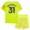 Manchester City Ederson Moraes M. 31 Torwart Trikot 25/26 für Kinder Gelb