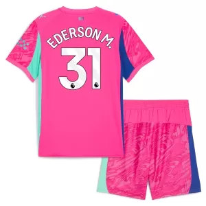 Manchester City Ederson Moraes M. 31 Torwart Trikot 25/26 für Kinder Rosa Manchester City Ederson Moraes M. 31 Torwart Trikot 25/26 für Kinder Rosa