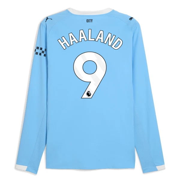 Manchester City Erling Haaland 9 Heimtrikot 25/26 Langarm für Herren