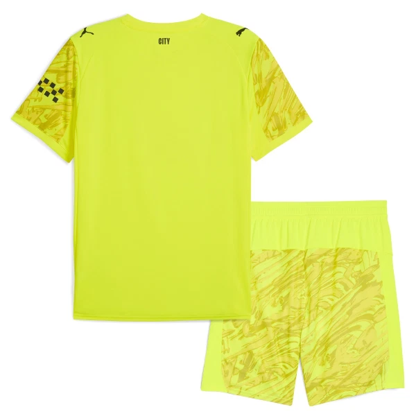 Manchester City Torwart Trikot 25/26 für Kinder Gelb