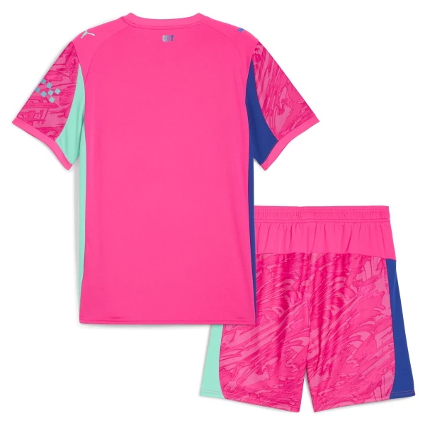 Manchester City Torwart Trikot 25/26 für Kinder Rosa