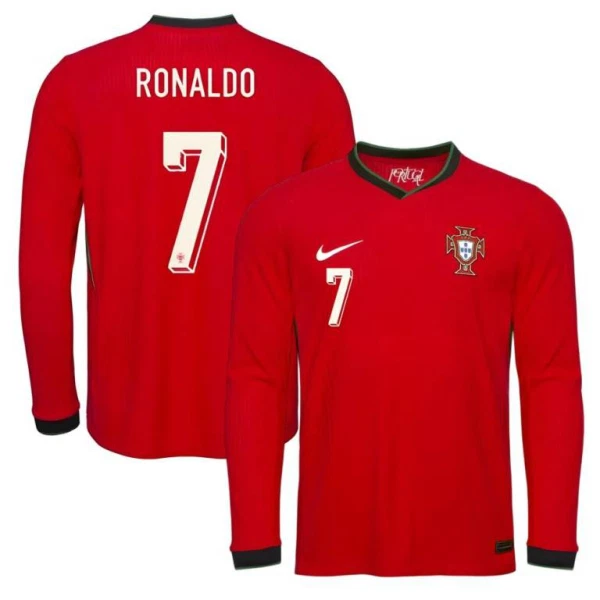 Portugal Cristiano Ronaldo 7 Heimtrikot 2025 Langarm für Herren Portugal Cristiano Ronaldo 7 Heimtrikot 2025 Langarm für Herren