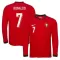 Portugal Cristiano Ronaldo 7 Heimtrikot 2025 Langarm für Herren