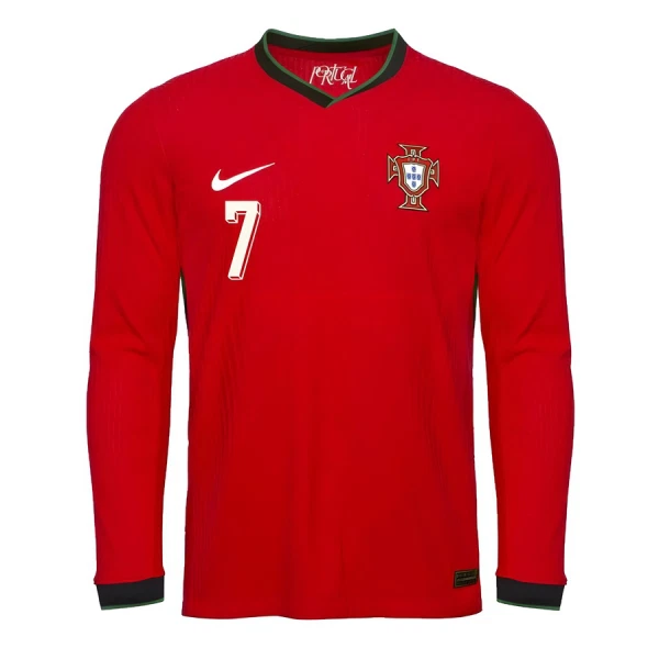 Portugal Cristiano Ronaldo 7 Heimtrikot 2025 Langarm für Herren