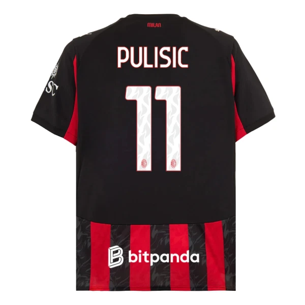 AC Milan Christian Pulišić 11 Heimtrikot 25/26 für Herren AC Milan Christian Pulišić 11 Heimtrikot 25/26 für Herren