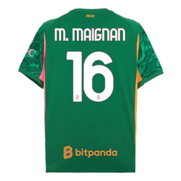 AC Milan M. Maignan 16 Torwart Trikot 25/26 für Herren Grün AC Milan M. Maignan 16 Torwart Trikot 25/26 für Herren Grün