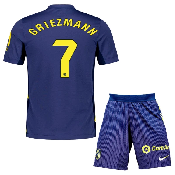 Atlético Madrid Antoine Griezmann 7 Auswärtstrikot 25/26 für Kinder Atlético Madrid Antoine Griezmann 7 Auswärtstrikot 25/26 für Kinder