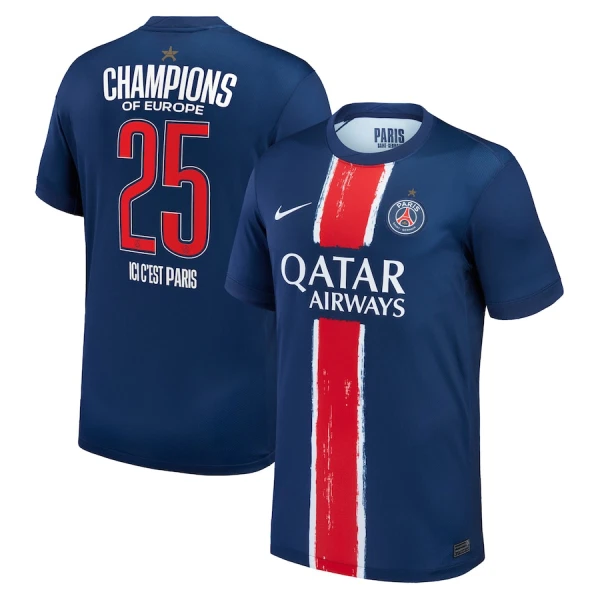 Paris Saint-Germain 1 Star Champions of Europe Heimtrikot 24/25 für Herren Paris Saint-Germain 1 Star Champions of Europe Heimtrikot 24/25 für Herren