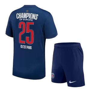 Paris Saint-Germain 1 Star Champions of Europe Heimtrikot 24/25 für Kinder