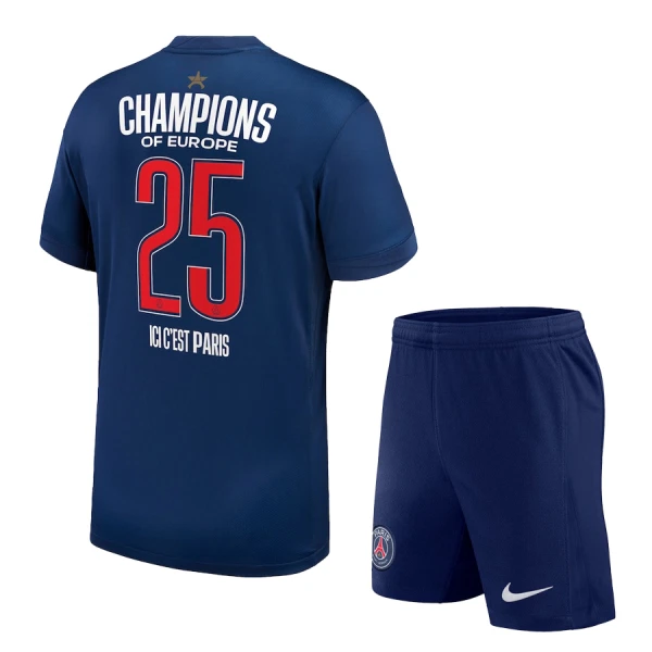 Paris Saint-Germain 1 Star Champions of Europe Heimtrikot 24/25 für Kinder Paris Saint-Germain 1 Star Champions of Europe Heimtrikot 24/25 für Kinder