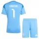Real Madrid Thibaut Courtois 1 Torwart Trikot 25/26 für Kinder