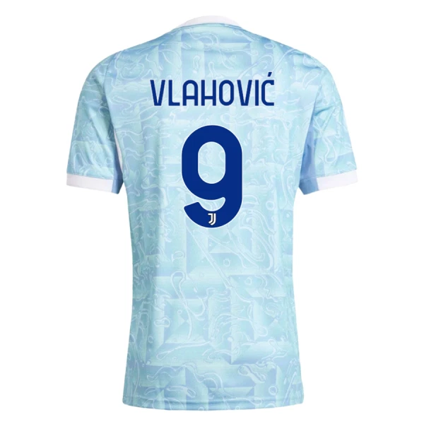 Juventus Dušan Vlahovic 9 Auswärtstrikot 25/26 für Kinder