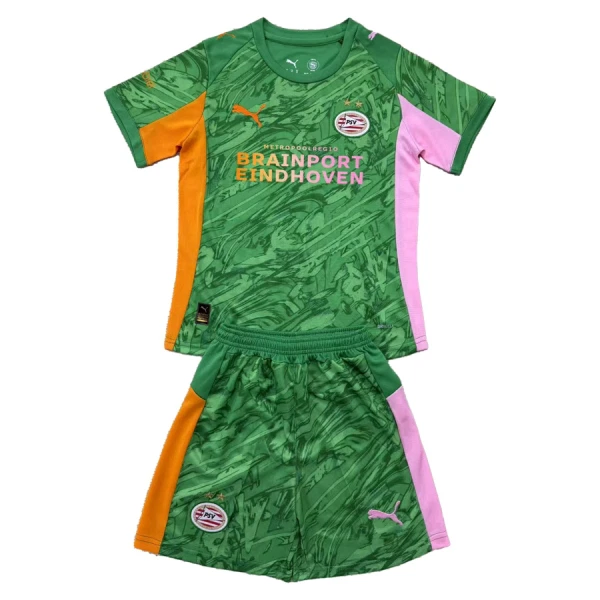 PSV Eindhoven Torwart Trikot 25/26 für Kinder Grün PSV Eindhoven Torwart Trikot 25/26 für Kinder Grün