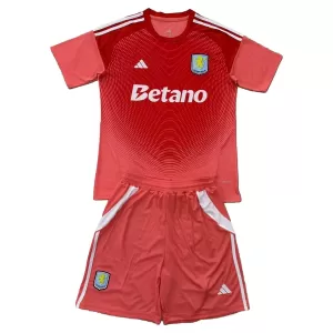 Aston Villa Torwart Trikot 25/26 für Kinder Rot Aston Villa Torwart Trikot 25/26 für Kinder Rot