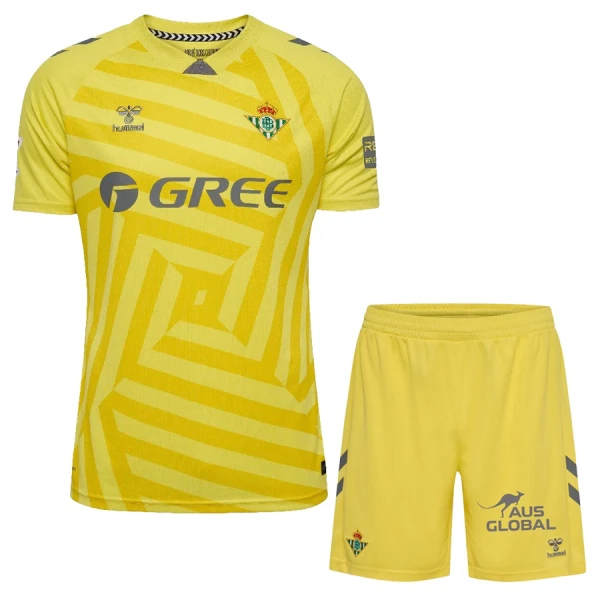 Real Betis Torwart Trikot 25/26 für Kinder Gelb